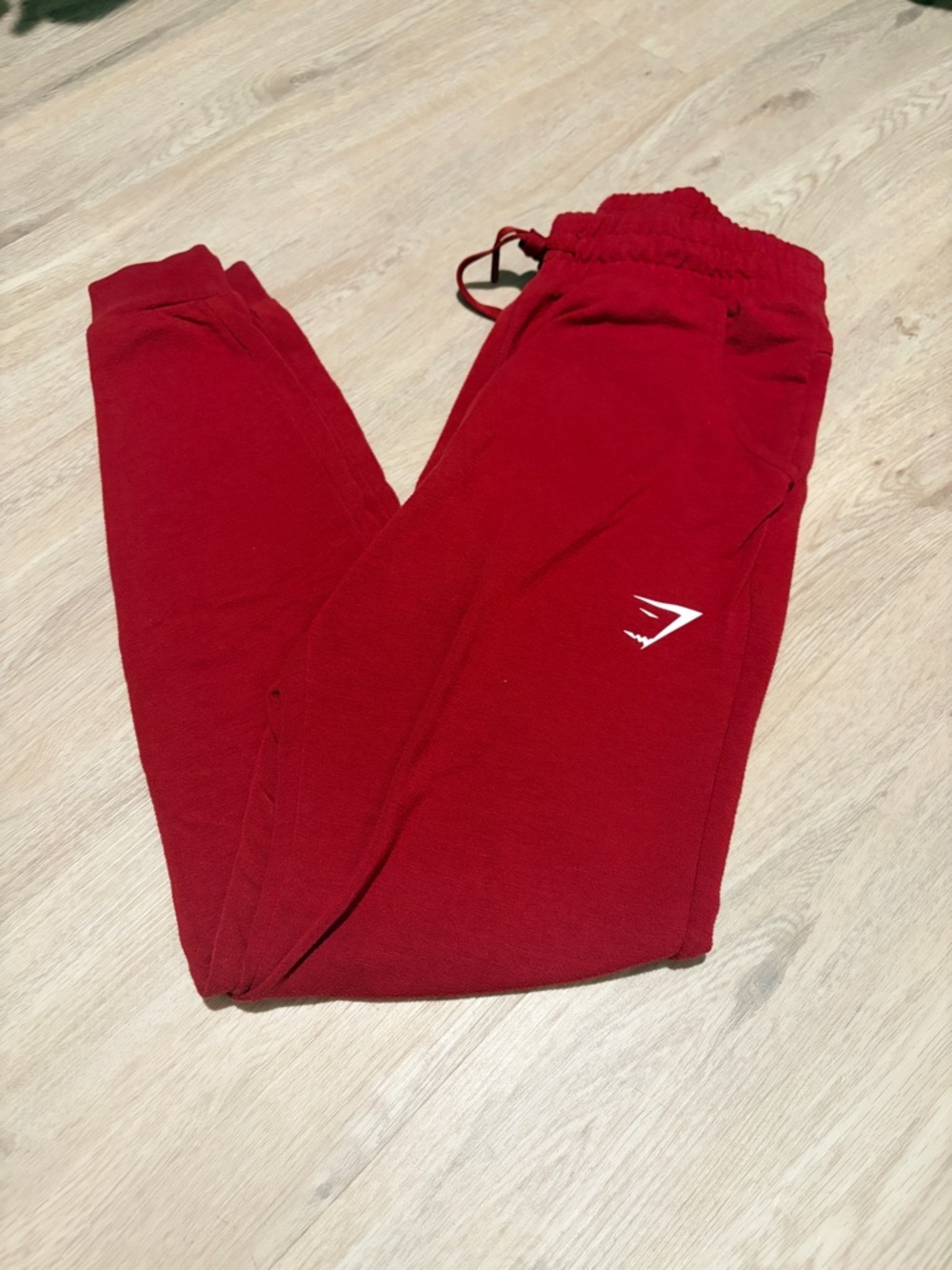 Gymshark Women’s Hot Pink Jogger Sweatpants with White Logo Accent